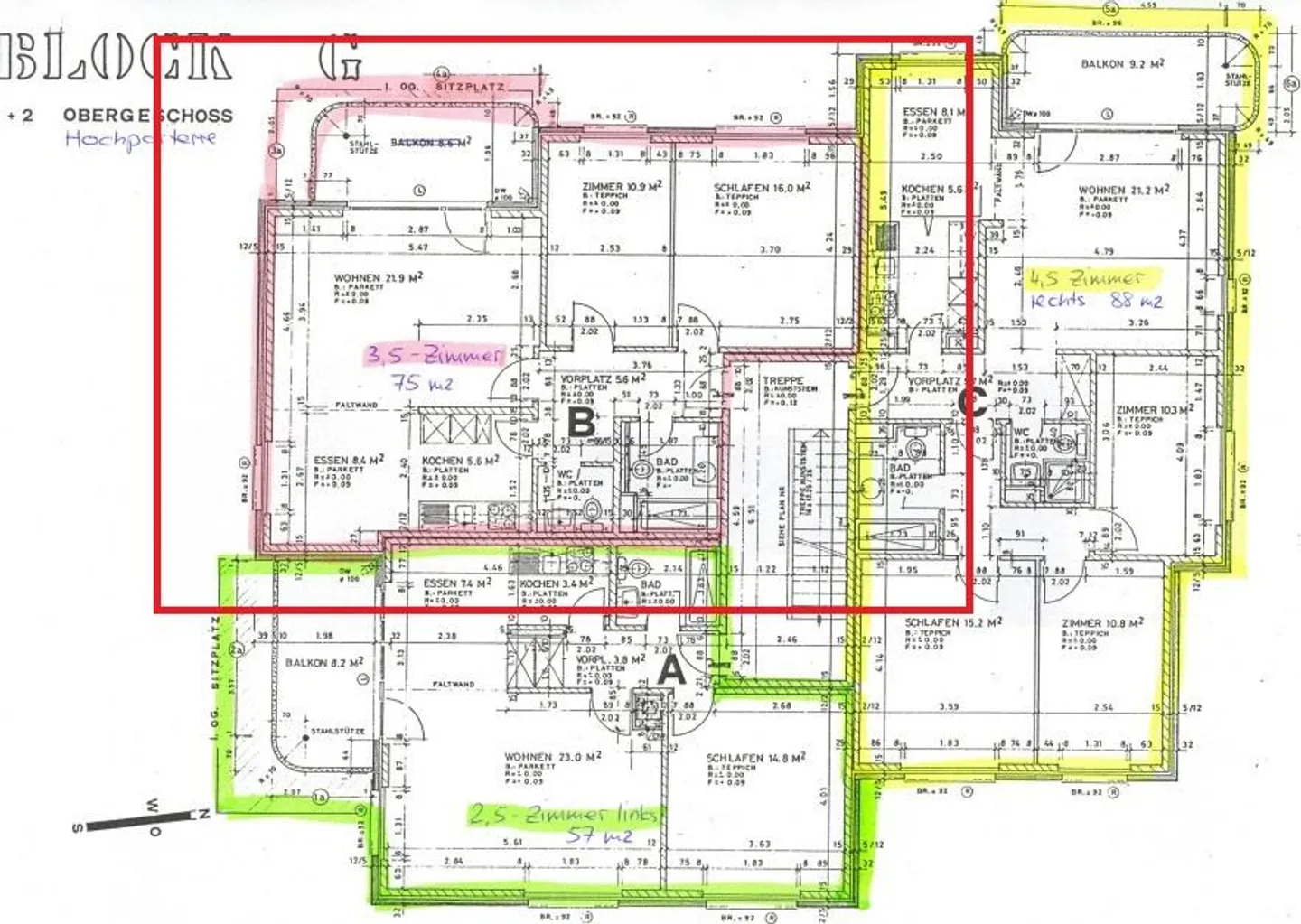 Appartamento ristrutturato di 3.5 locali in posizione tranquilla vicino all'ospedale Bruderholz - Foto 8 di 9