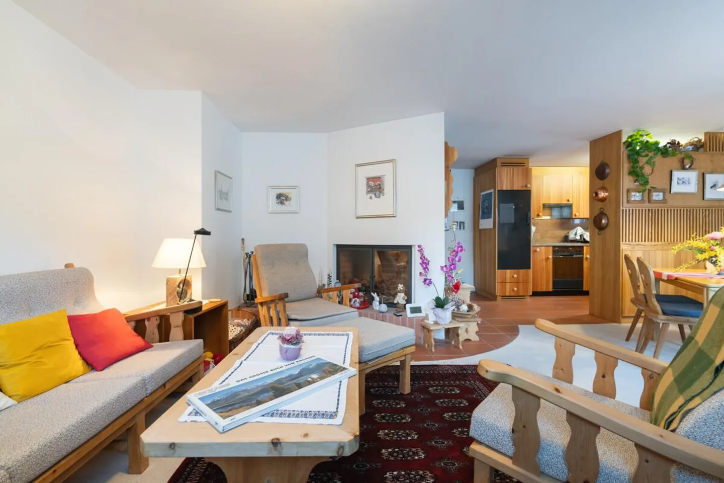 Celerina: Ruhige Ferienwohnung mit Balkon und Nähe zur Natur - Foto 1 von 5