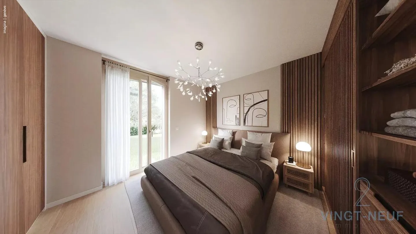 Appartement de quatre pièces avec jardin à Onex - Photo 3 sur 10