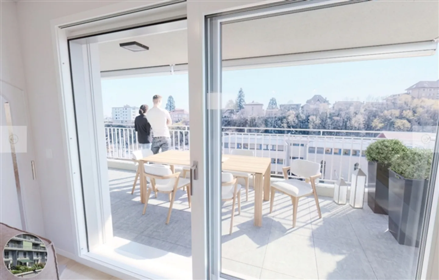 Spacious 4.5-room apartment with 52 m2 living room plus terrace - Photo 4 of 7