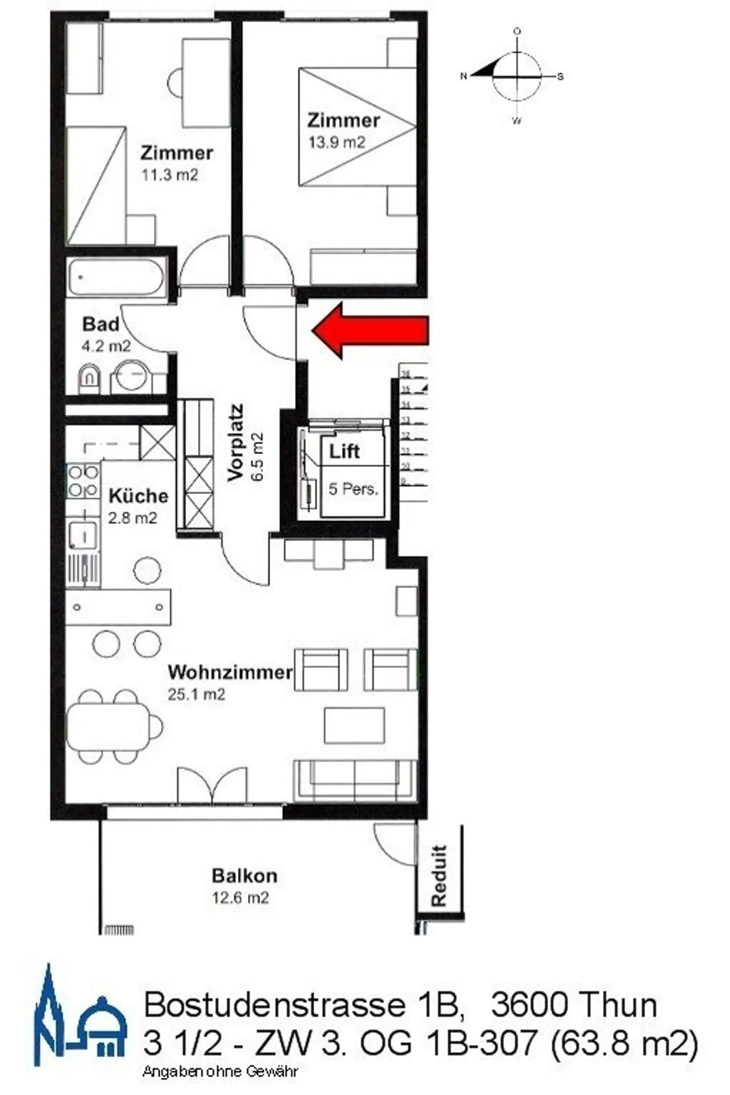 Appartement à louer - Photo 9 sur 9