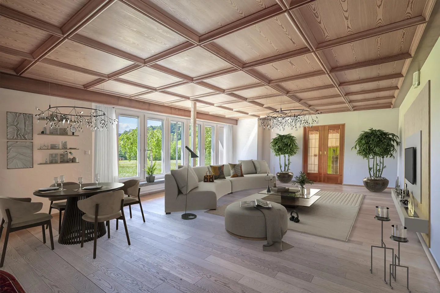 Country House Idyl with 3,874 m² of Land, Large Natural Pond and Alpine View - Photo 1 of 25