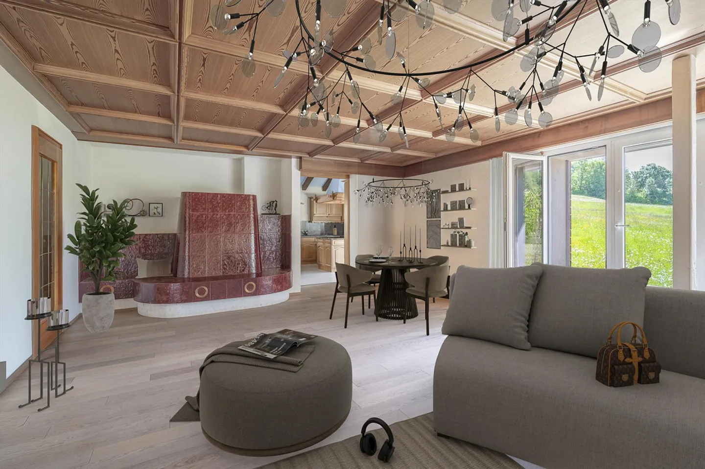 Country House Idyl with 3,874 m² of Land, Large Natural Pond and Alpine View - Photo 17 of 25