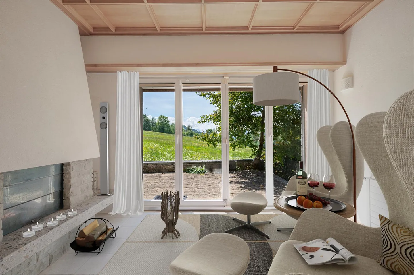 Country House Idyl with 3,874 m² of Land, Large Natural Pond and Alpine View - Photo 18 of 25