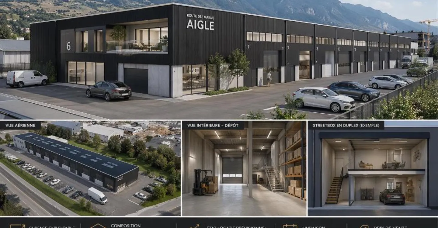 OPPORTUNITÀ INVESTITORE – NUOVA HALL INDUSTRIALE AD AIGLE - Foto 1 di 1