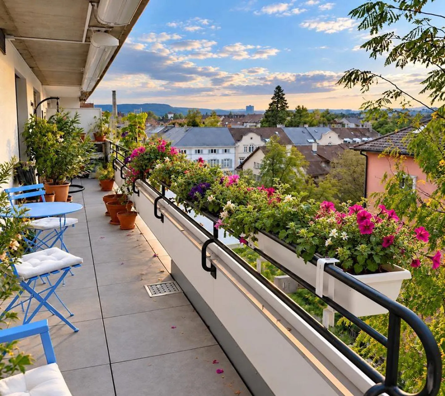 Oasis of Calm Above the Rooftops of Basel - Penthouse Apartment in Wettstein - Photo 1 of 11
