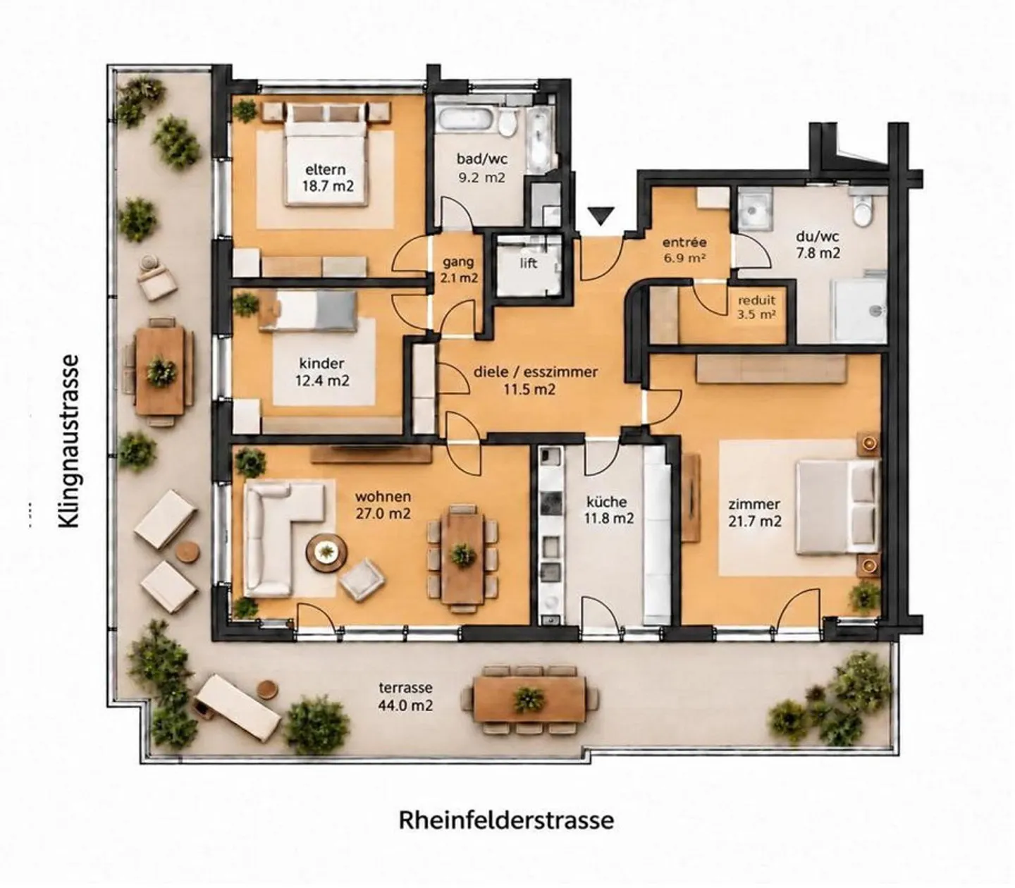 Oasis of Calm Above the Rooftops of Basel - Penthouse Apartment in Wettstein - Photo 11 of 11