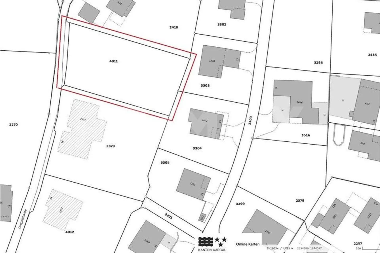 Building Land 1,143 m², Near A1 and Lenzburg, Sloped Location with a View - Photo 5 of 9