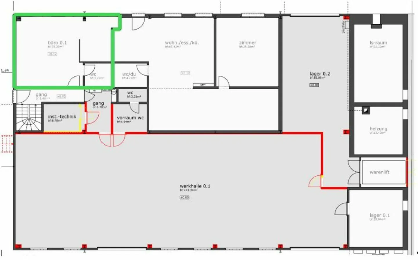 Spazi per uffici semplici e luminosi - Foto 5 di 6