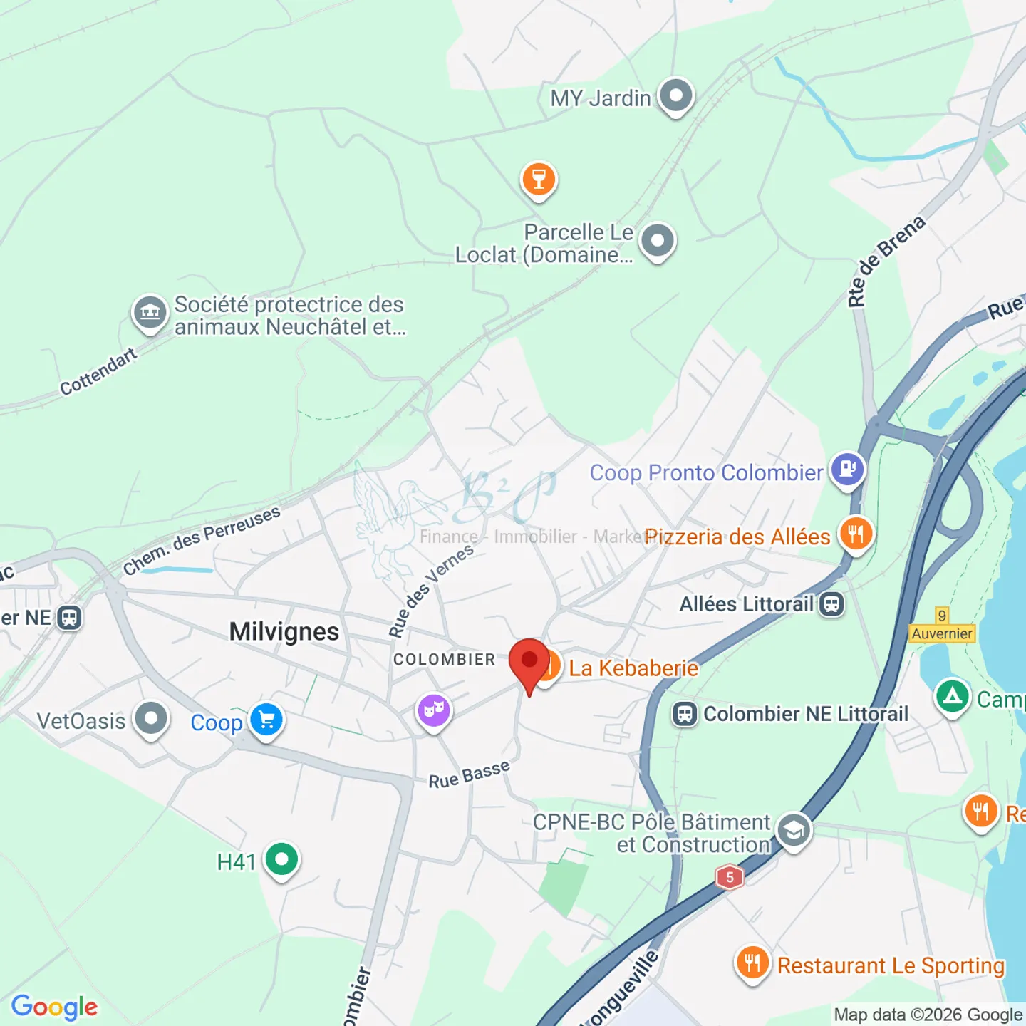 3,5-Zimmer-Wohnung mit zwei Balkonen im Zentrum von Colombier - Foto 10 von 10