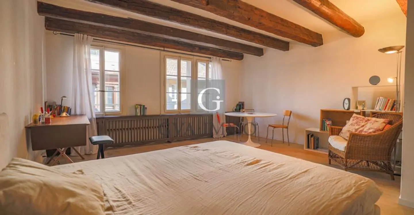 40 m² Studio im Herzen der Altstadt von Genf - Foto 1 von 3
