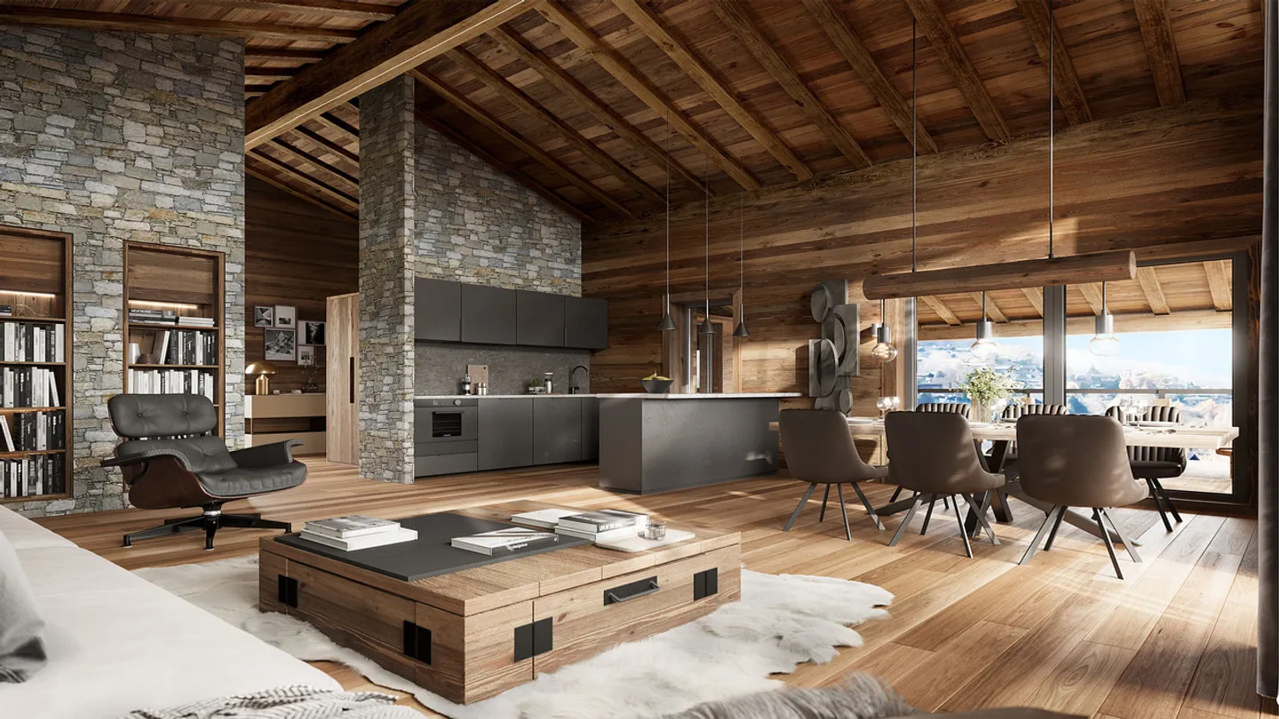 A VENDRE ATTIQUE D'EXCEPTION 4.5 PCES A HAUTE-NENDAZ - Photo 3 sur 5