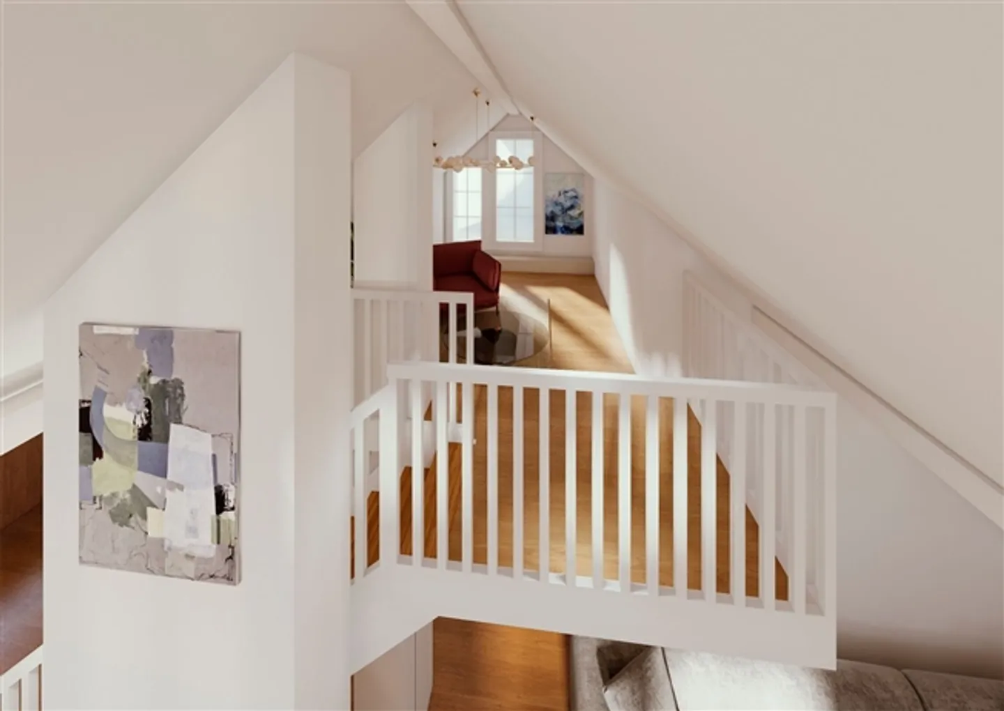 Spacious 5.5 Maisonette Apartment in the Attic with Loggia in Krummenau - Possible as a Second Home - Photo 3 of 6