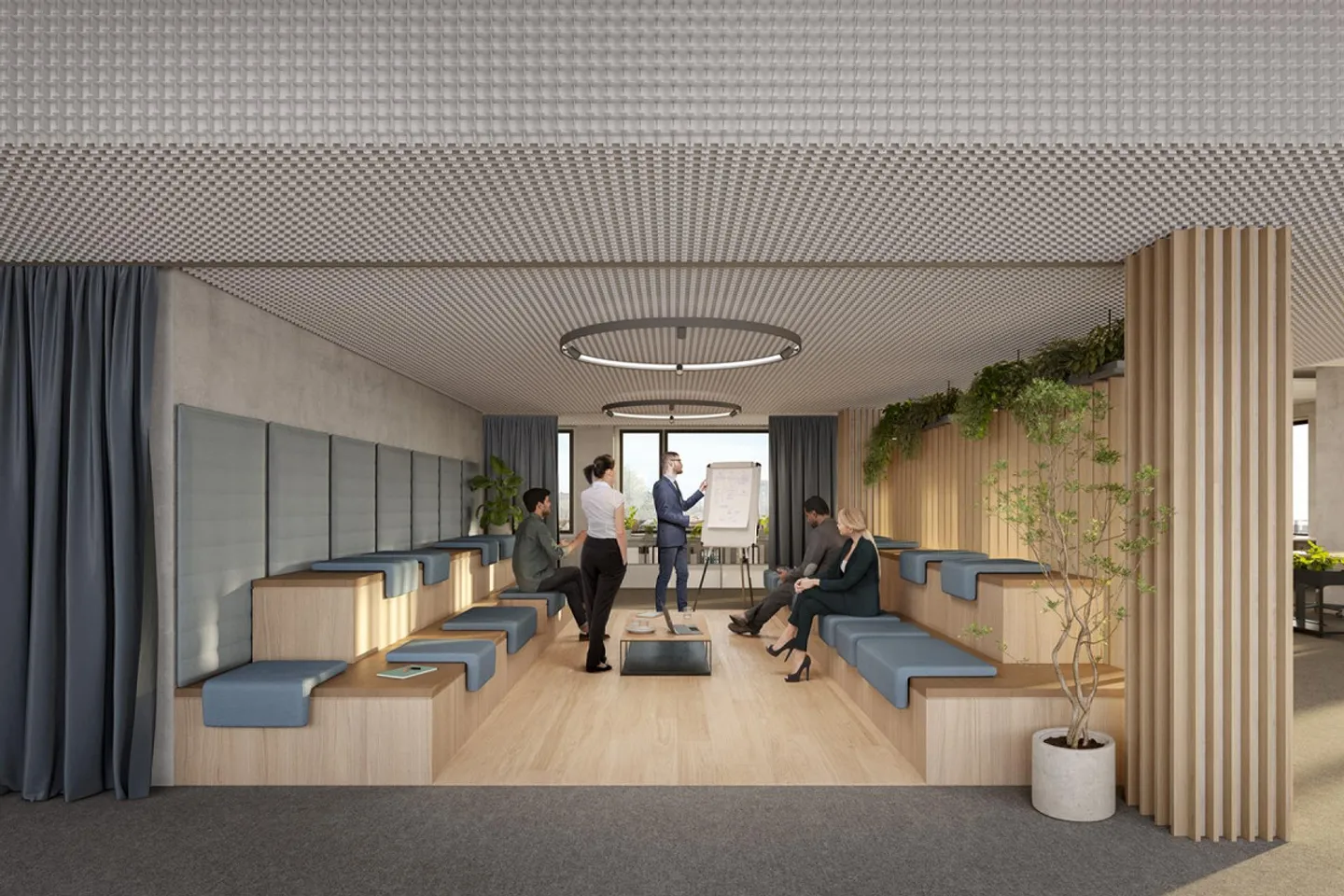 Büros zur Miete im Öko-Viertel Central Malley - Foto 4 von 5