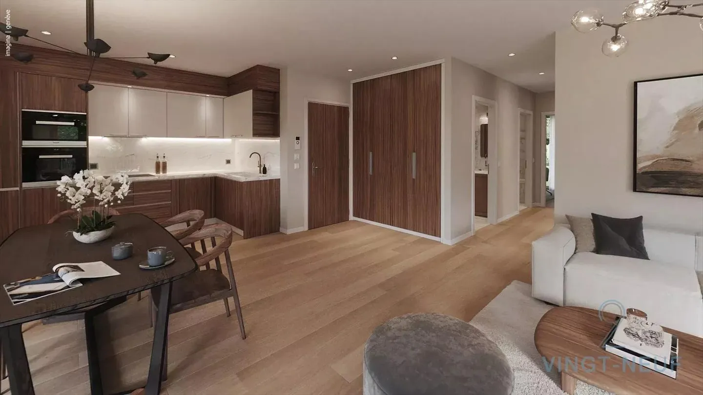 Appartamenti con 4,5 stanze e giardino a Onex - Foto 2 di 11