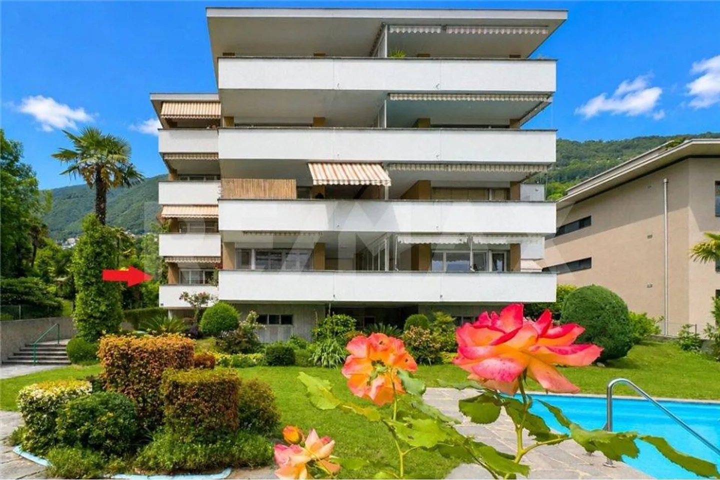 3,5-Zimmer-Wohnung mit Schwimmbad - Foto 1 von 13