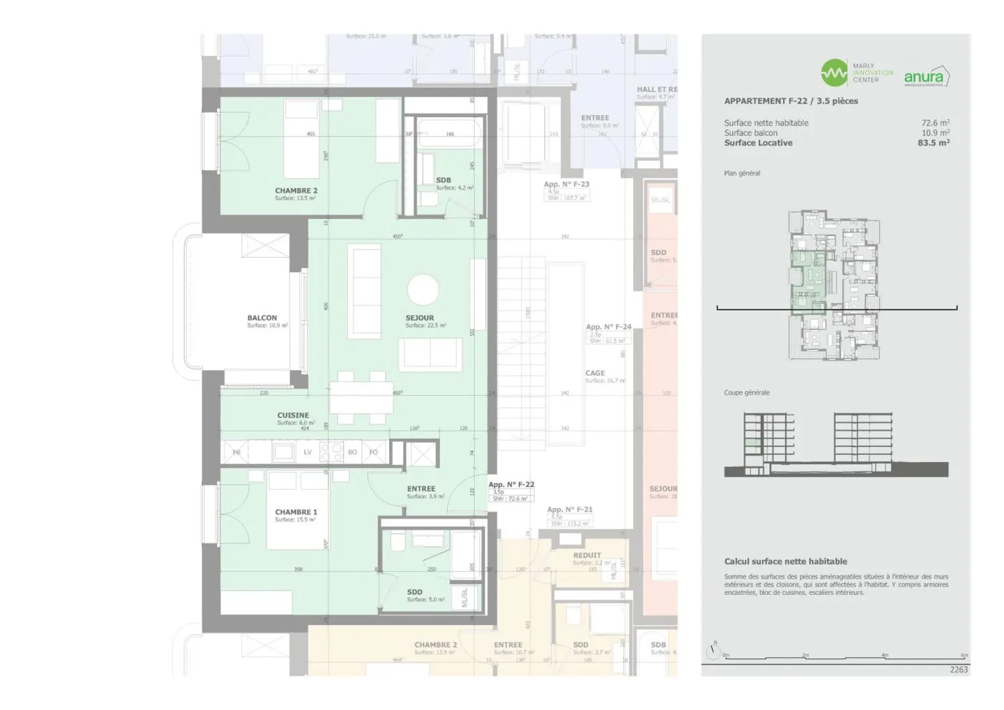 Prairie 2 - 3,5-Zimmer-Wohnung im 2. Stock - Foto 8 von 10