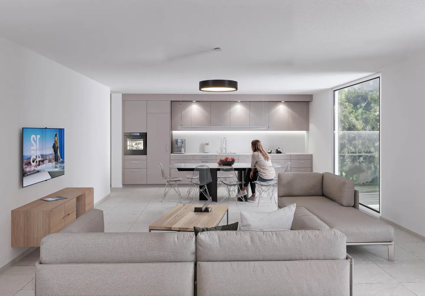 Spacious 5.5 rooms with covered balcony facing southwest - Photo 5 of 13