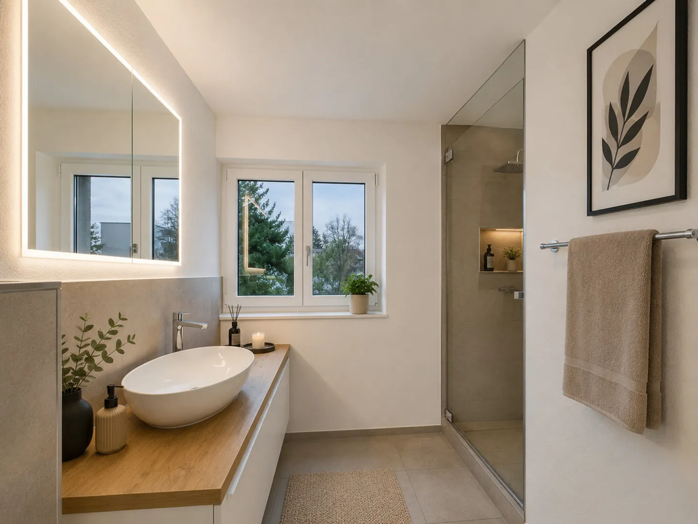 Appartamento 3.5 locali appena ristrutturato con balcone a Wittenbach - Foto 9 di 11
