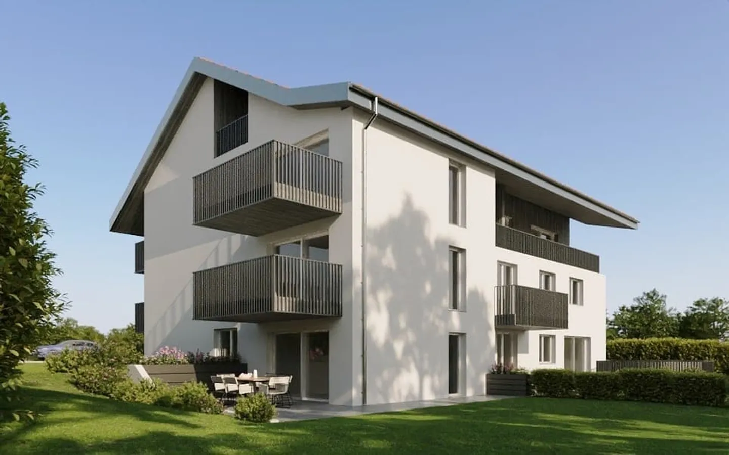 4,5 zeitgenössische Duplexwohnung - Chavannes-les-Forts - Foto 1 von 9