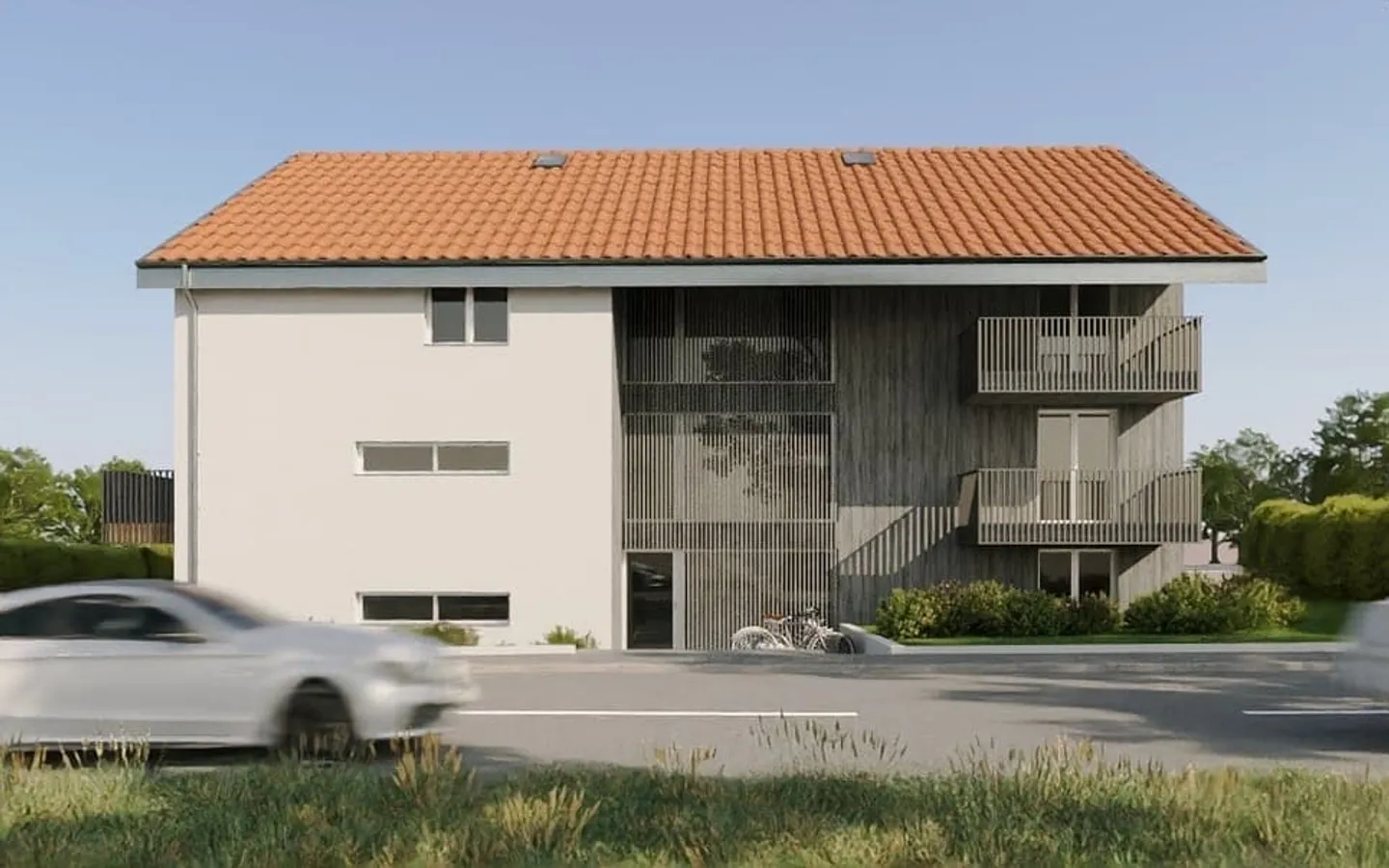 4,5 zeitgenössische Duplexwohnung - Chavannes-les-Forts - Foto 2 von 9