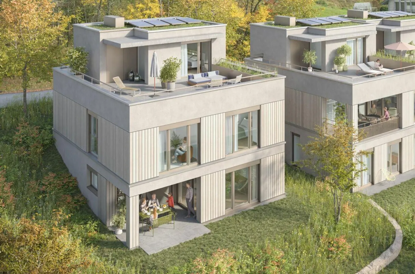SINGLE-FAMILY HOUSE - UNTERDORF MÖNTHAL - Contemporary architecture surrounded by greenery - Photo 1 of 6