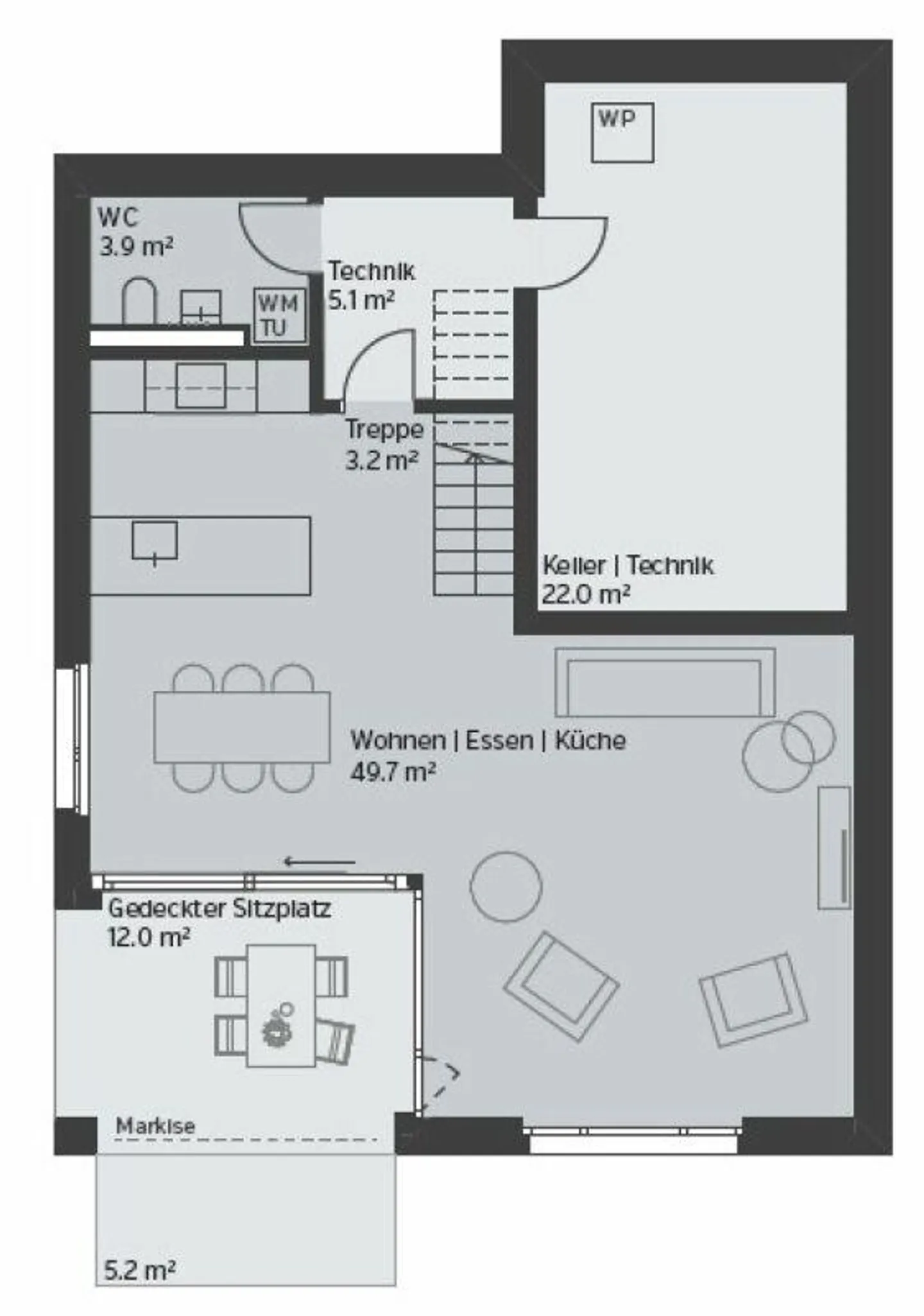 SINGLE-FAMILY HOUSE - UNTERDORF MÖNTHAL - Contemporary architecture surrounded by greenery - Photo 3 of 6