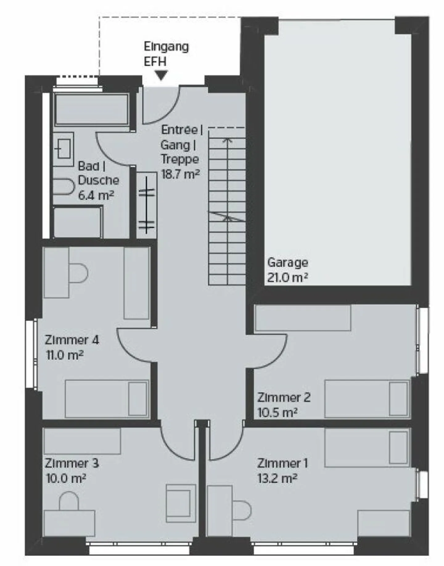 SINGLE-FAMILY HOUSE - UNTERDORF MÖNTHAL - Contemporary architecture surrounded by greenery - Photo 4 of 6