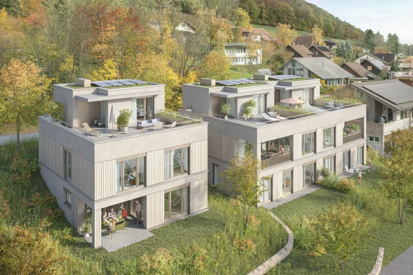 SINGLE-FAMILY HOUSE - UNTERDORF MÖNTHAL - Contemporary architecture surrounded by greenery - Photo 6 of 6