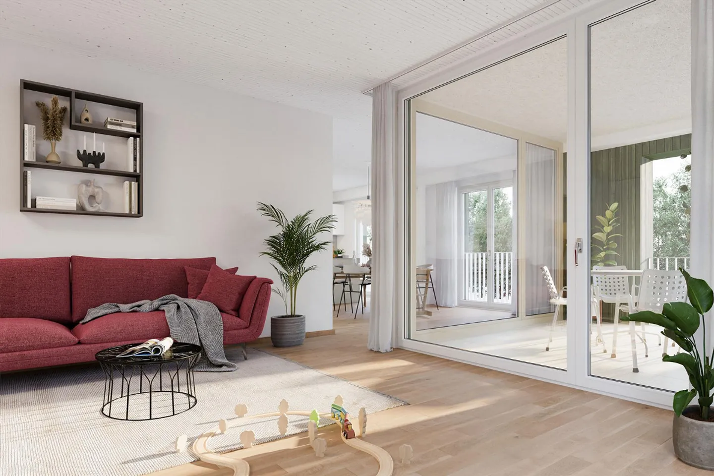 Condominio confortevole di 3,5 stanze con loggia pratica e tranquilla - Foto 3 di 10