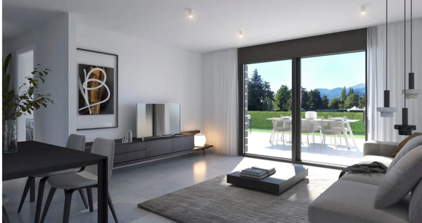 Nuovo appartamento di 3,5 stanze con portico e giardino - Foto 7 di 8