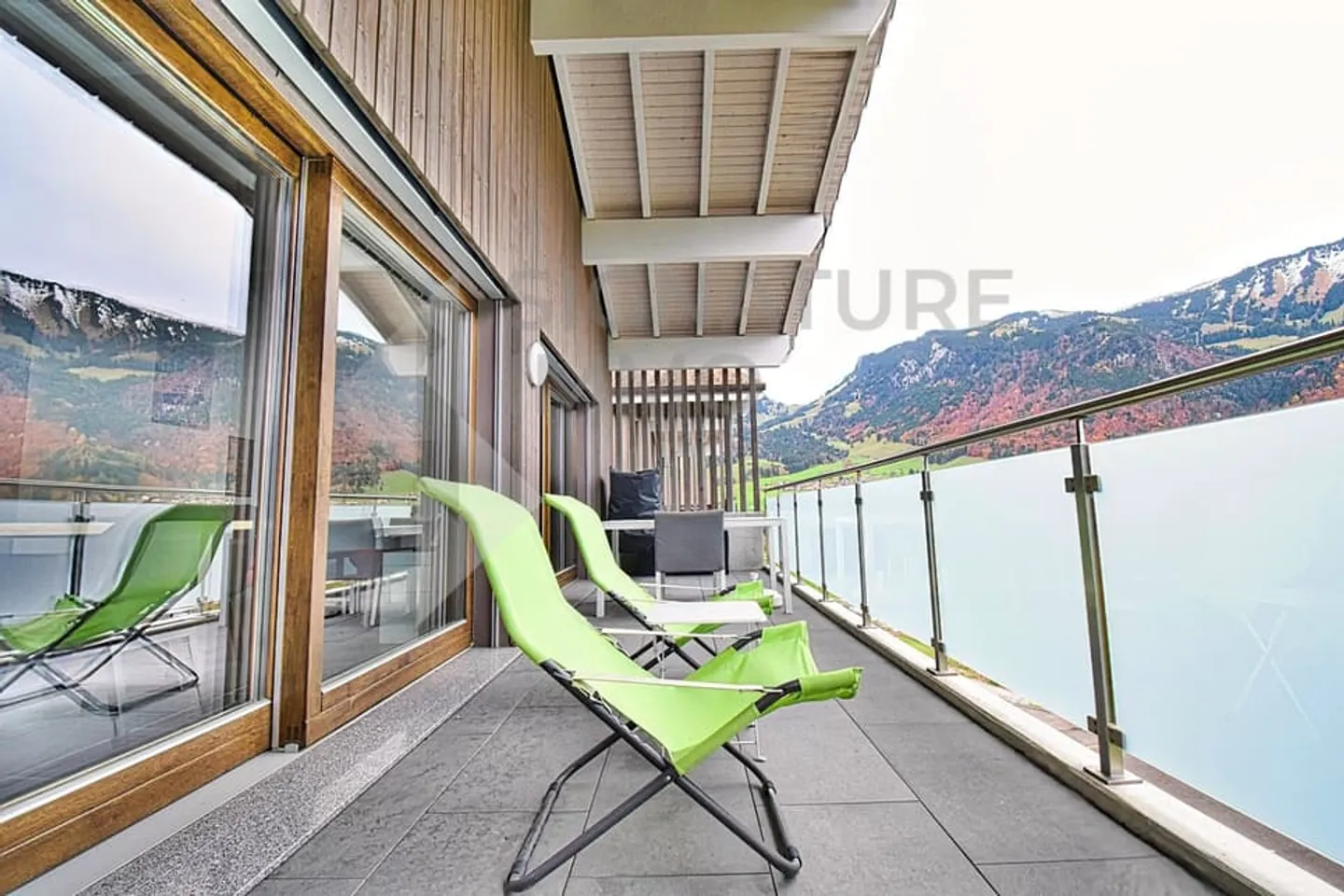 3,5-Zimmer-Wohnung 95 m² mit unverbautem Blick auf die Berge - Foto 5 von 9