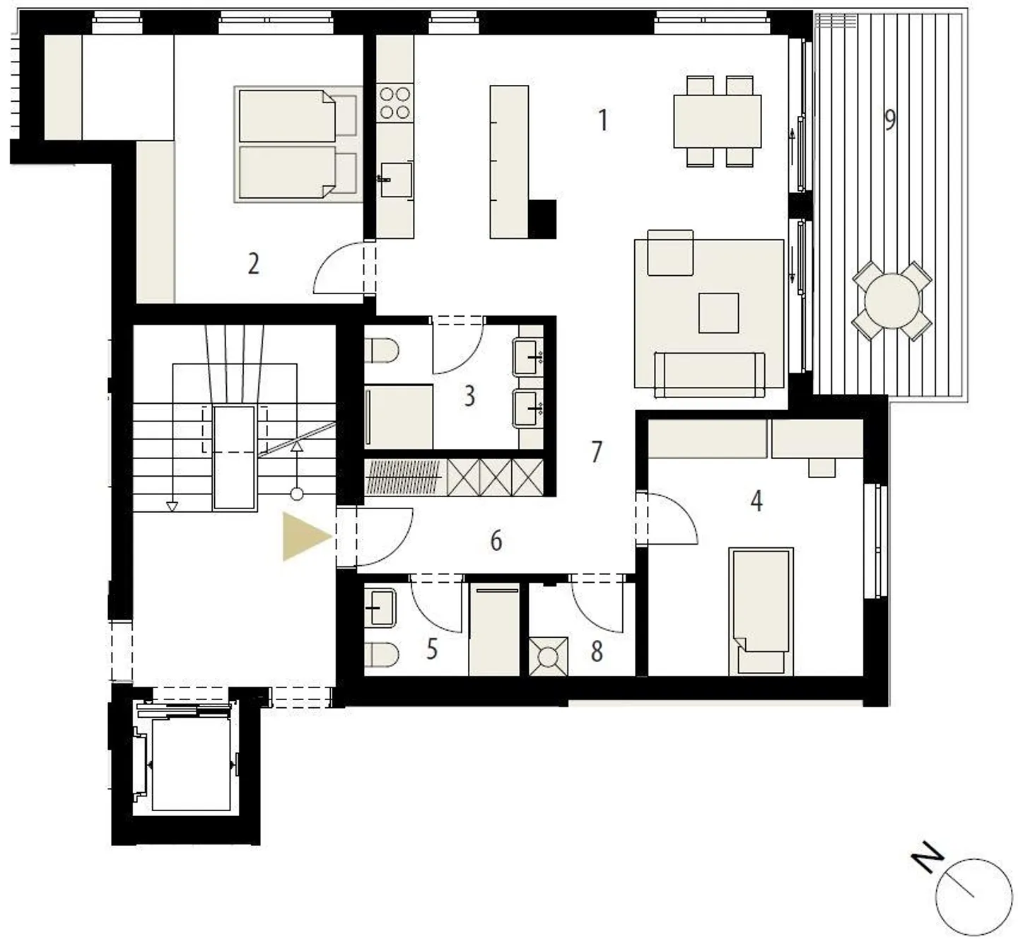 Appartement moderne de 3,5 pièces à louer - Photo 5 sur 5