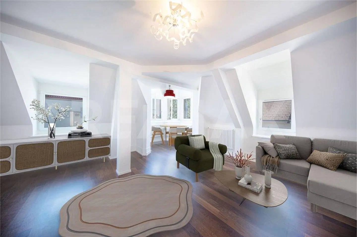 À louer à long terme, charmant appartement sous les combles de 3,5 pièces au Schlössli à Vitznau - Photo 2 sur 13