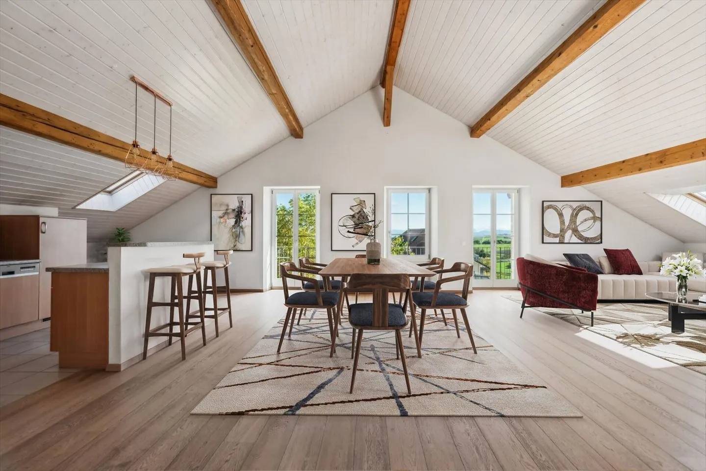 Crossing attic with balcony and panoramic view in the heart of the charming village of - Photo 1 of 13