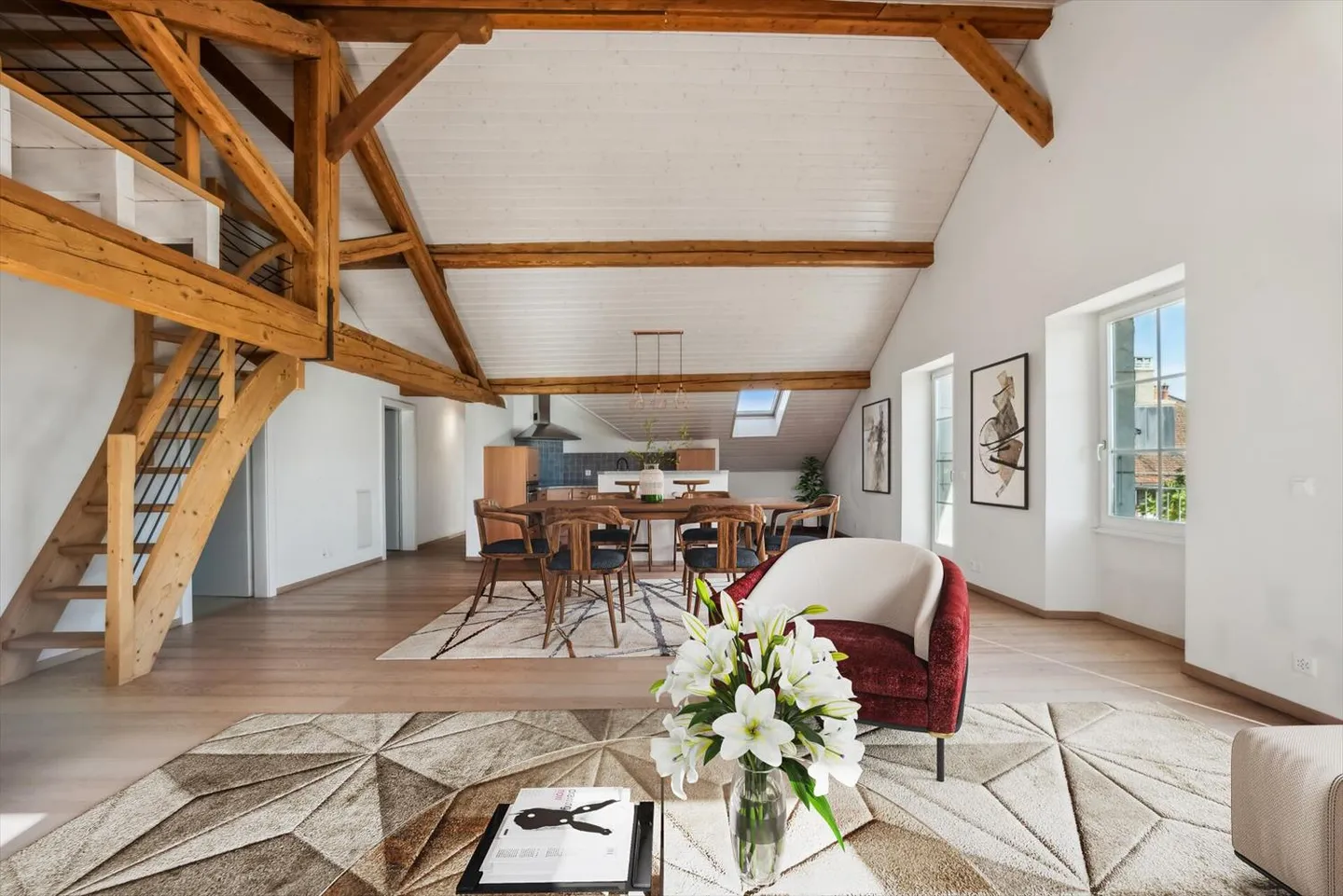 Crossing attic with balcony and panoramic view in the heart of the charming village of - Photo 2 of 13