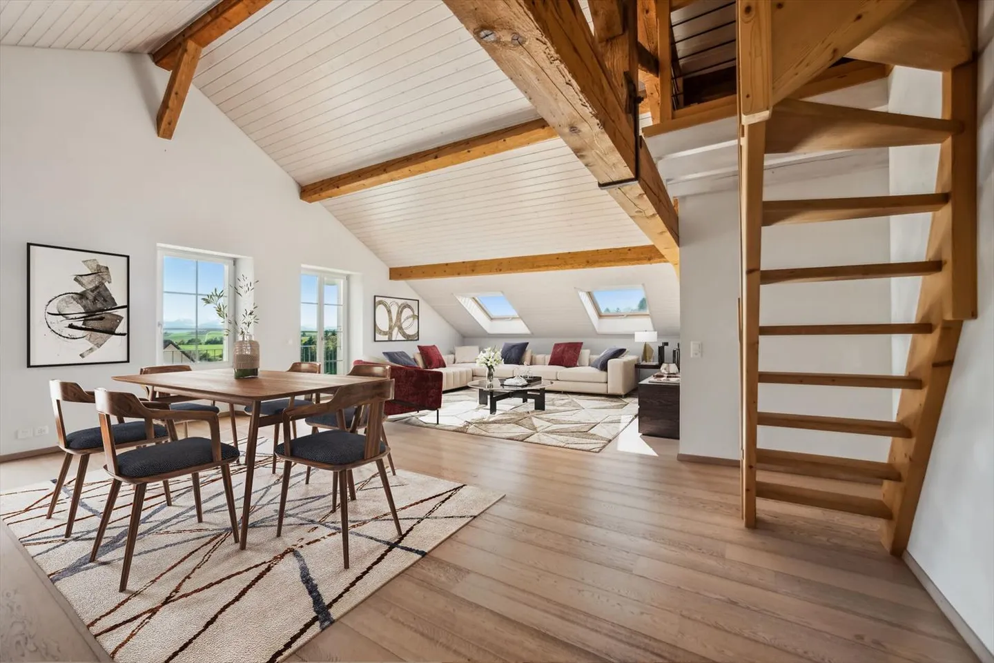 Crossing attic with balcony and panoramic view in the heart of the charming village of - Photo 3 of 13