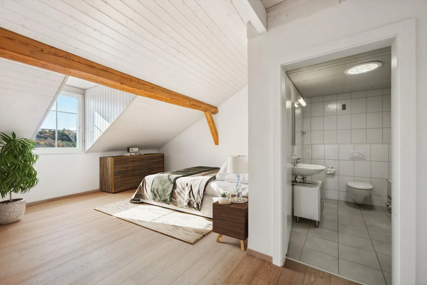 Crossing attic with balcony and panoramic view in the heart of the charming village of - Photo 4 of 13