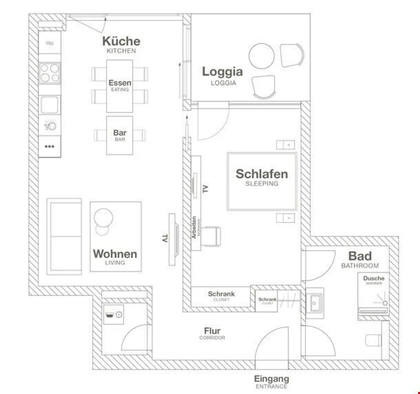 Stilvolle 2.5-Zimmerwohnung - Foto 5 von 5