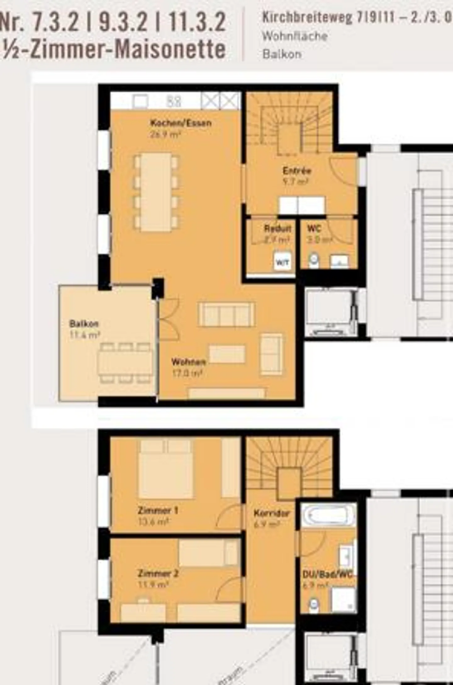 Tolle Maisonette-Wohnung im Quartier Balzenhof - Foto 8 von 8