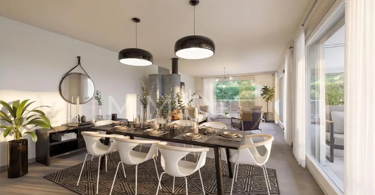 Spacieux appartement -  terrasse, jardin  vue dégagée sur le Moléson - Foto 4 di 12