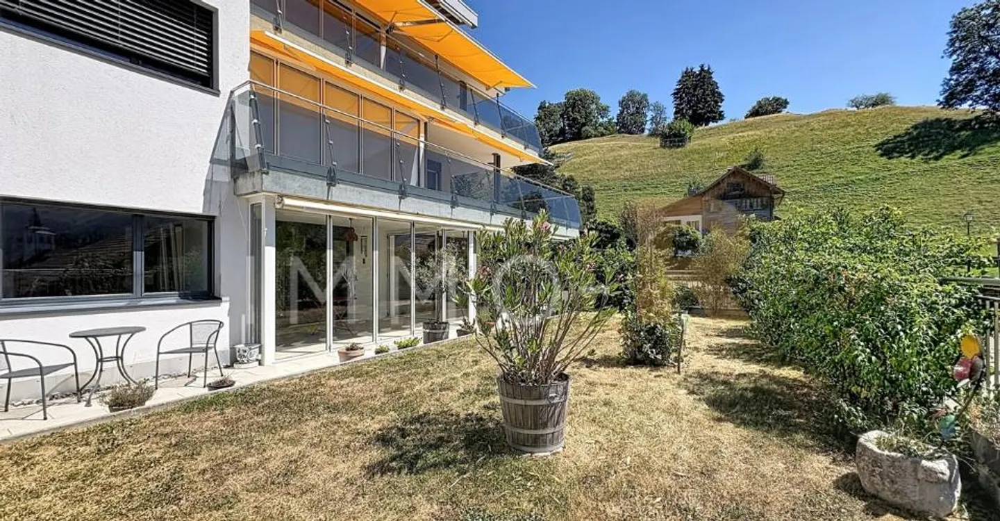 Spacieux appartement -  terrasse, jardin  vue dégagée sur le Moléson - Foto 11 di 12