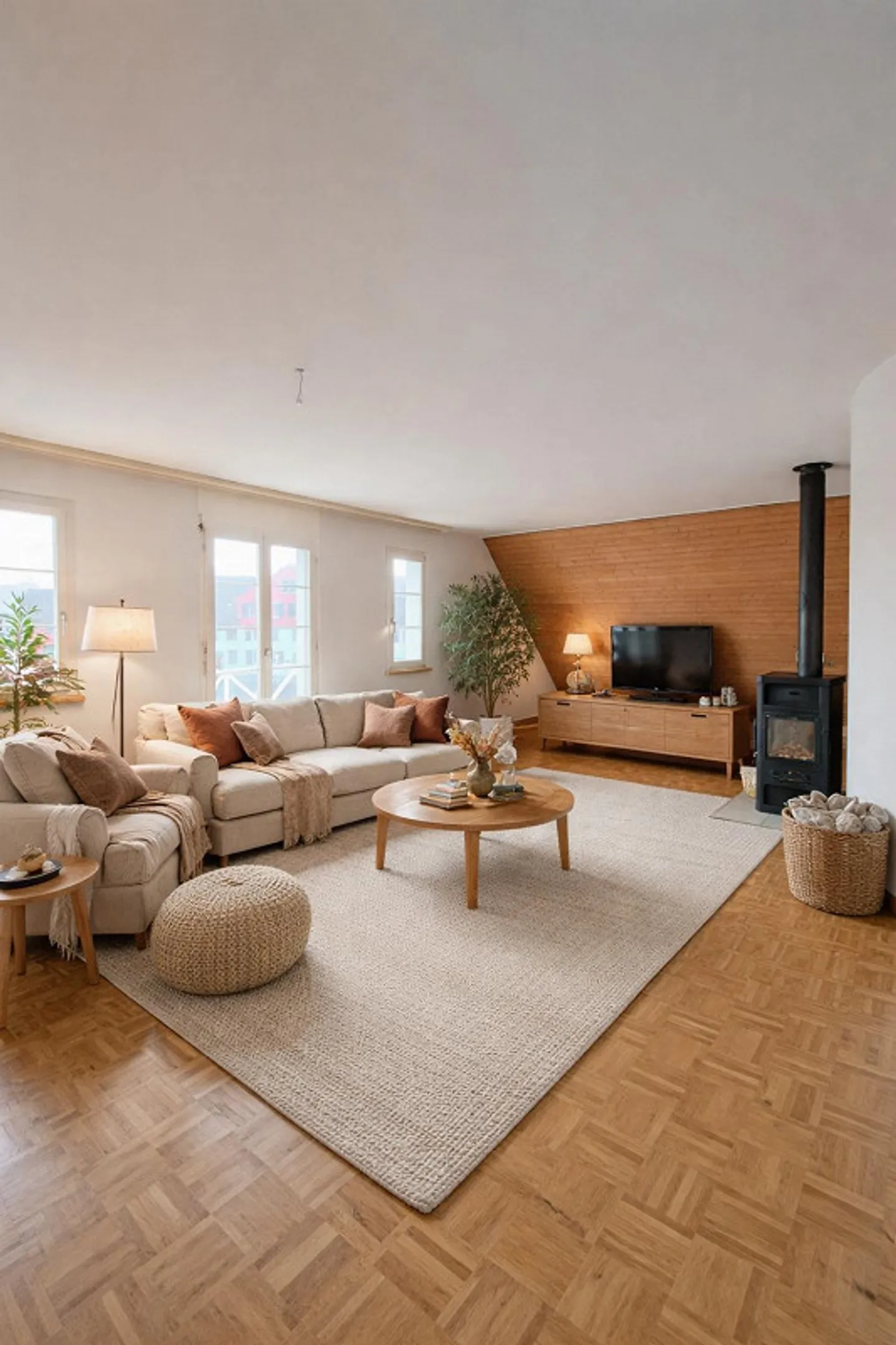 Ampio appartamento di 4.5 stanze (maisonette) - con piccolo balcone francese - Foto 3 di 11