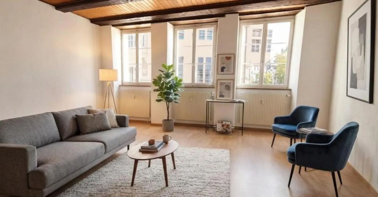 2,5-ZIMMER-DUPLEX MIT SICHTBAREN BALKEN IM HERZEN DER ALTSTADT VON BIEL - Foto 1 von 4