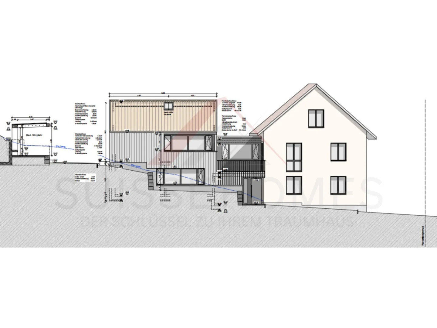 Projet de maison approuvé à Duggingen - deux unités résidentielles, emplacement central et prêt à construire - Photo 1 sur 8