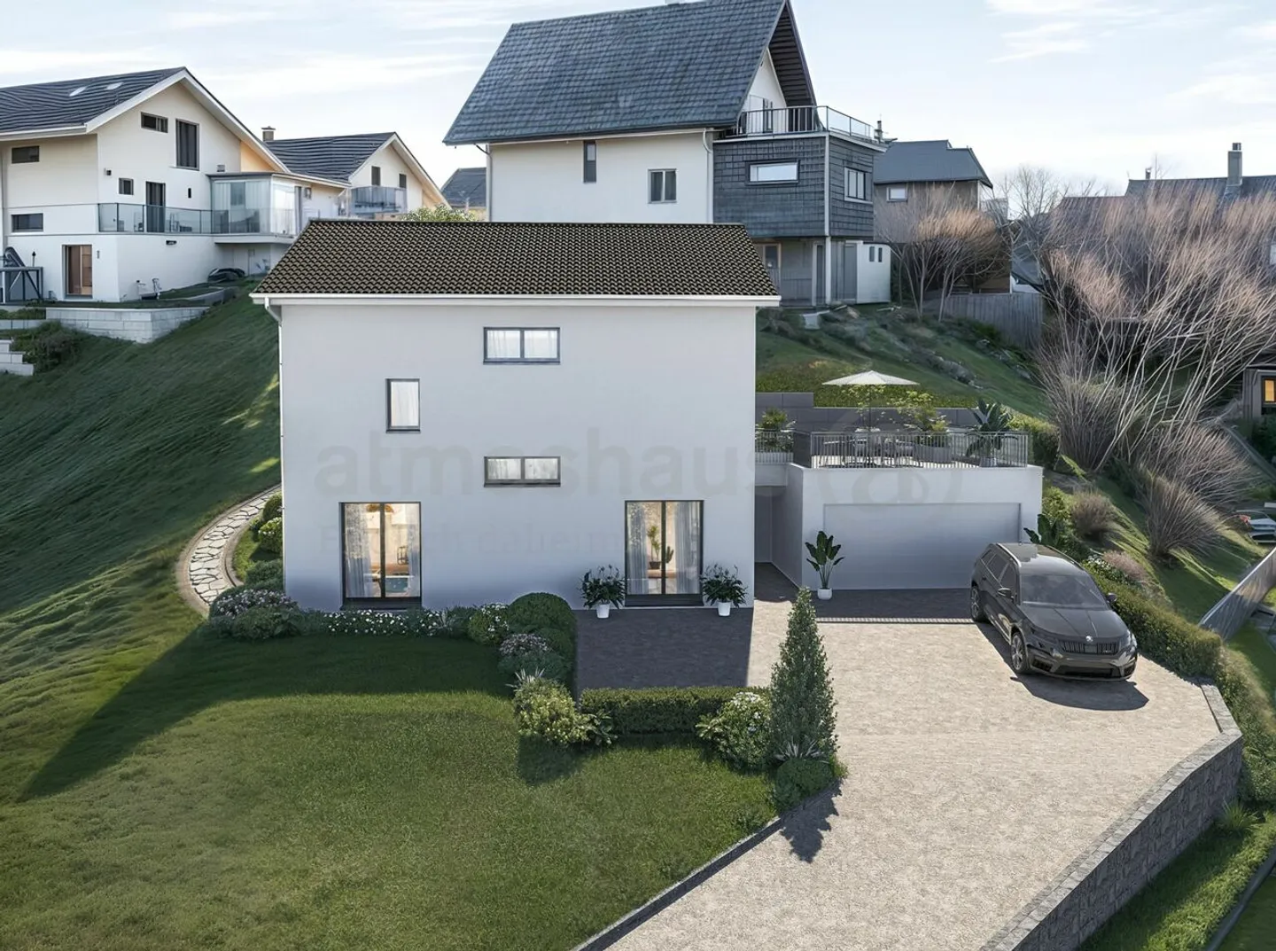 Progetto approvato: Casa unifamiliare con ampio terreno e studio - Foto 1 di 6