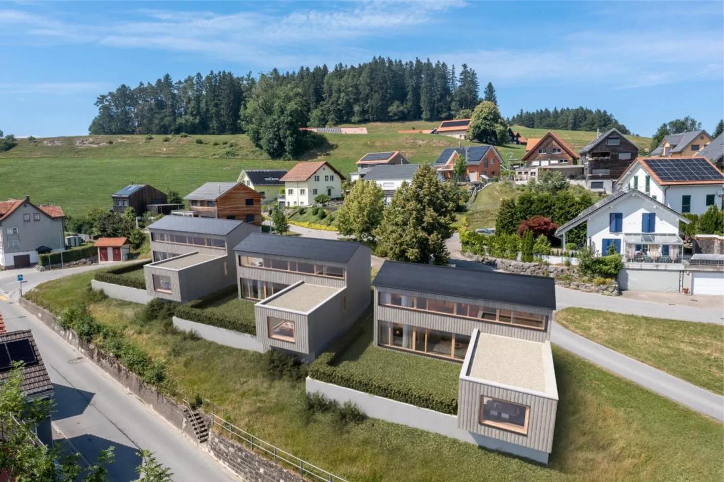 Casa unifamiliare di nuova costruzione in moderna costruzione in legno - Foto 10 di 12