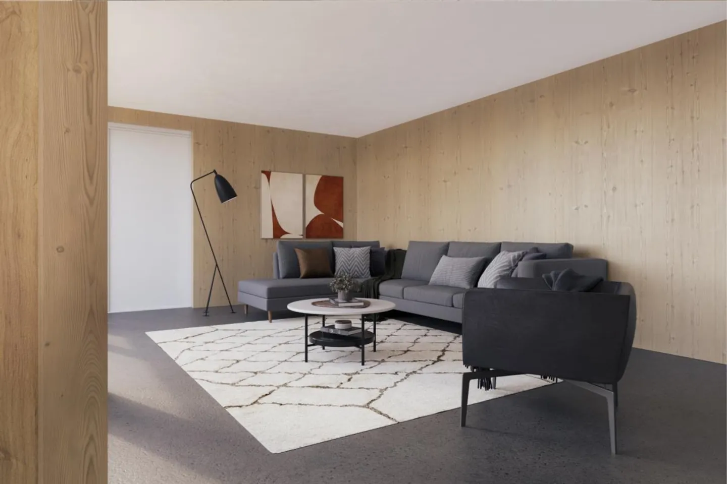 Casa unifamiliare di nuova costruzione in moderna costruzione in legno - Foto 4 di 12