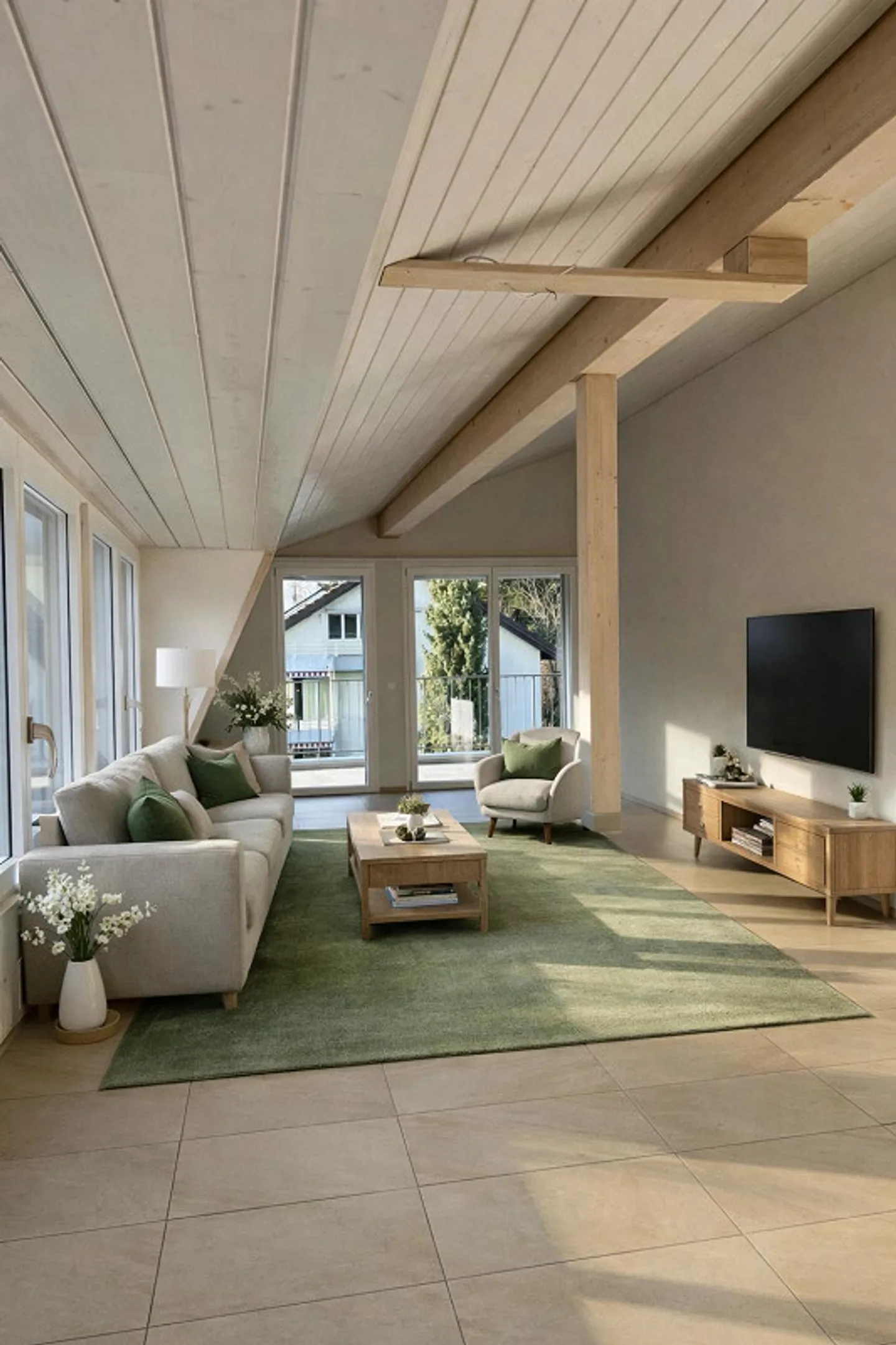 Dachwohnung mit Ladestation in Ettingen, zentral gelegen - Foto 1 von 7