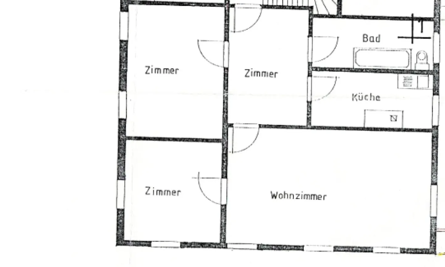 Appartement de 3 pièces dans un emplacement central - Photo 7 sur 7